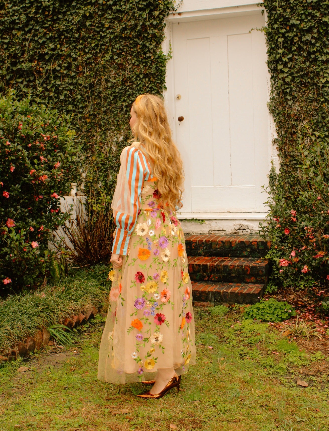 Whimsy Elegance • 3D Floral Dress