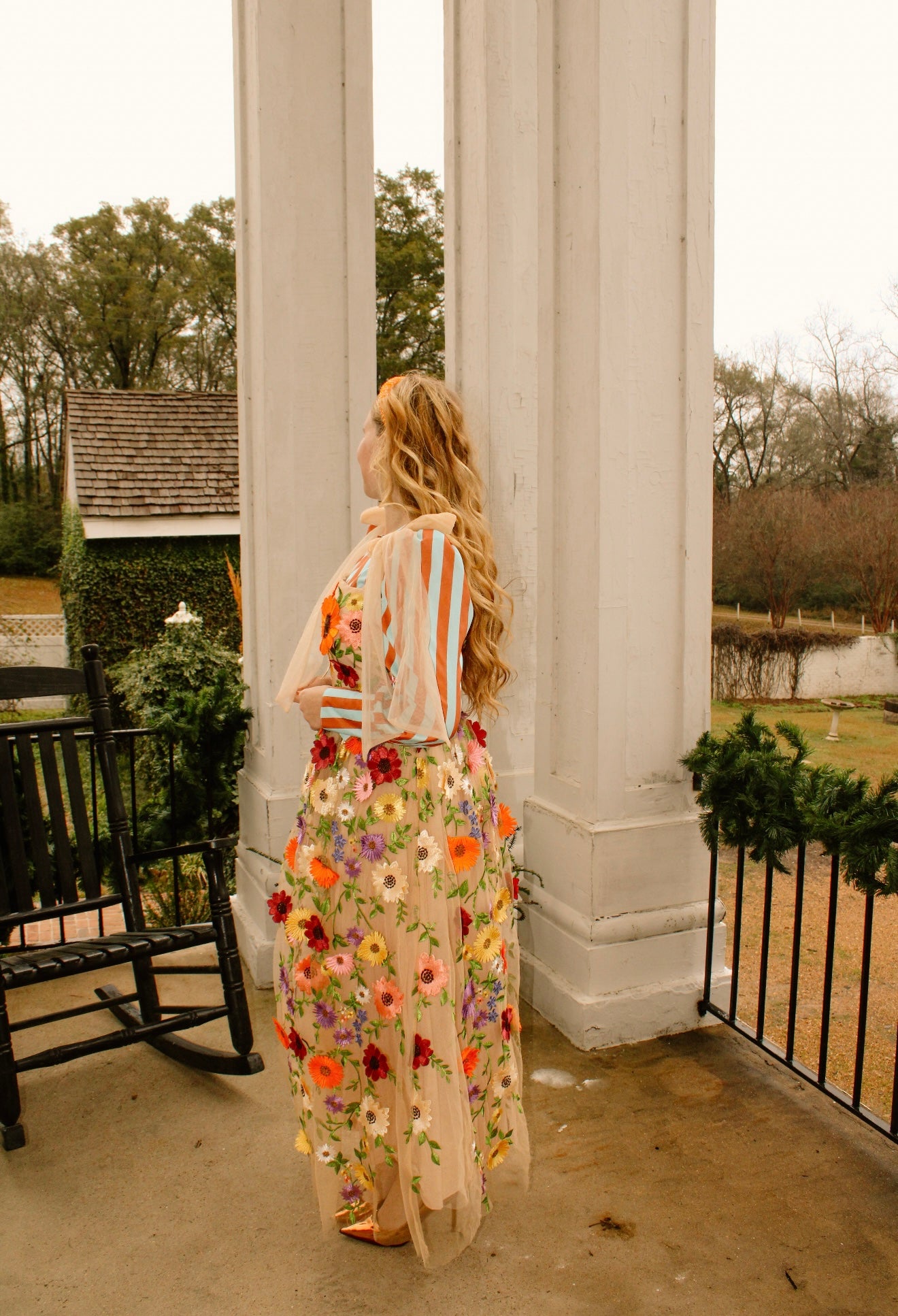 Whimsy Elegance • 3D Floral Dress