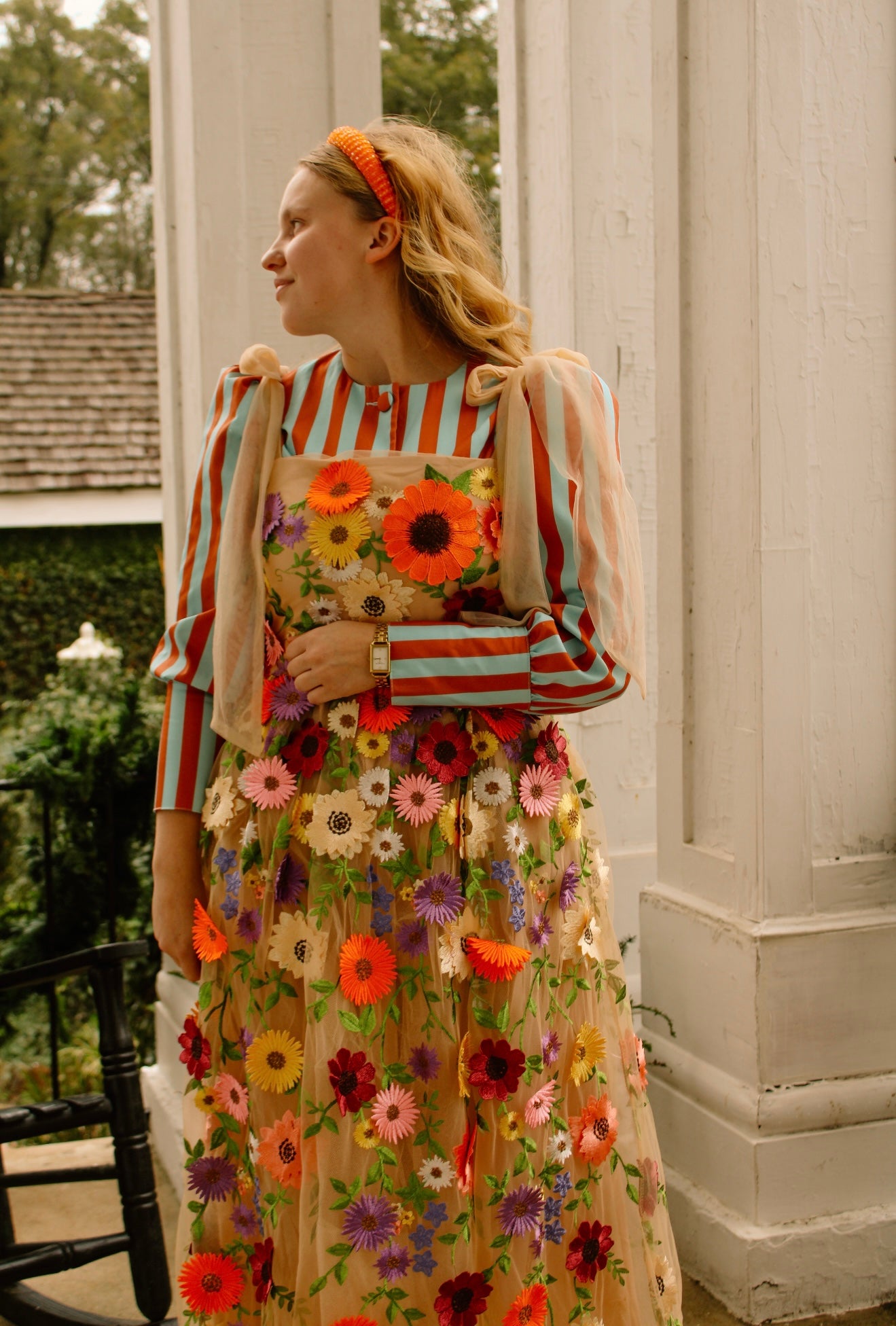 Whimsy Elegance • 3D Floral Dress