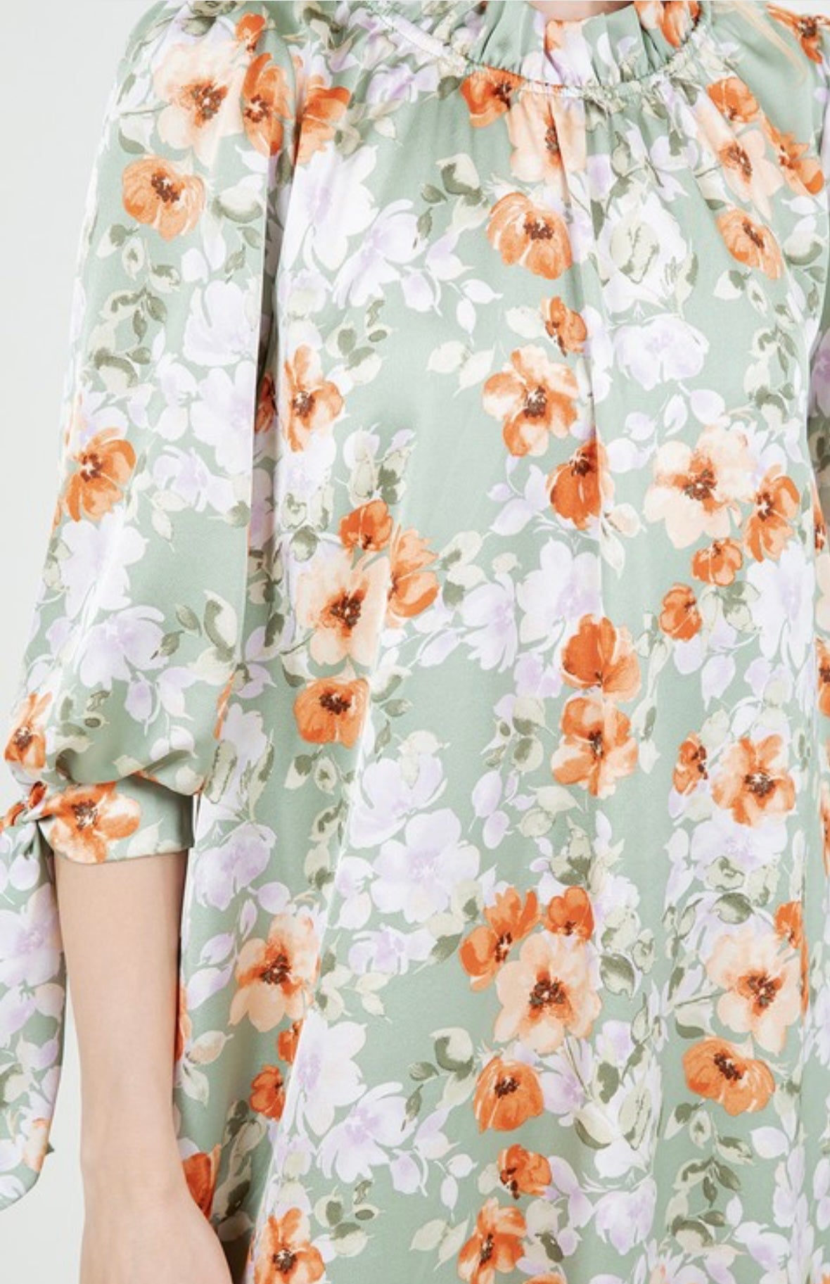 Something Satin Dress In Pink or Sage Florals * S - 3X
