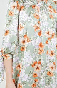 Something Satin Dress In Pink or Sage Florals * S - 3X