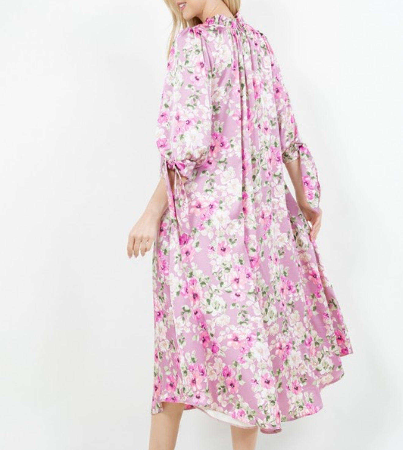Something Satin Dress In Pink or Sage Florals * S - 3X