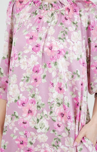 Something Satin Dress In Pink or Sage Florals * S - 3X