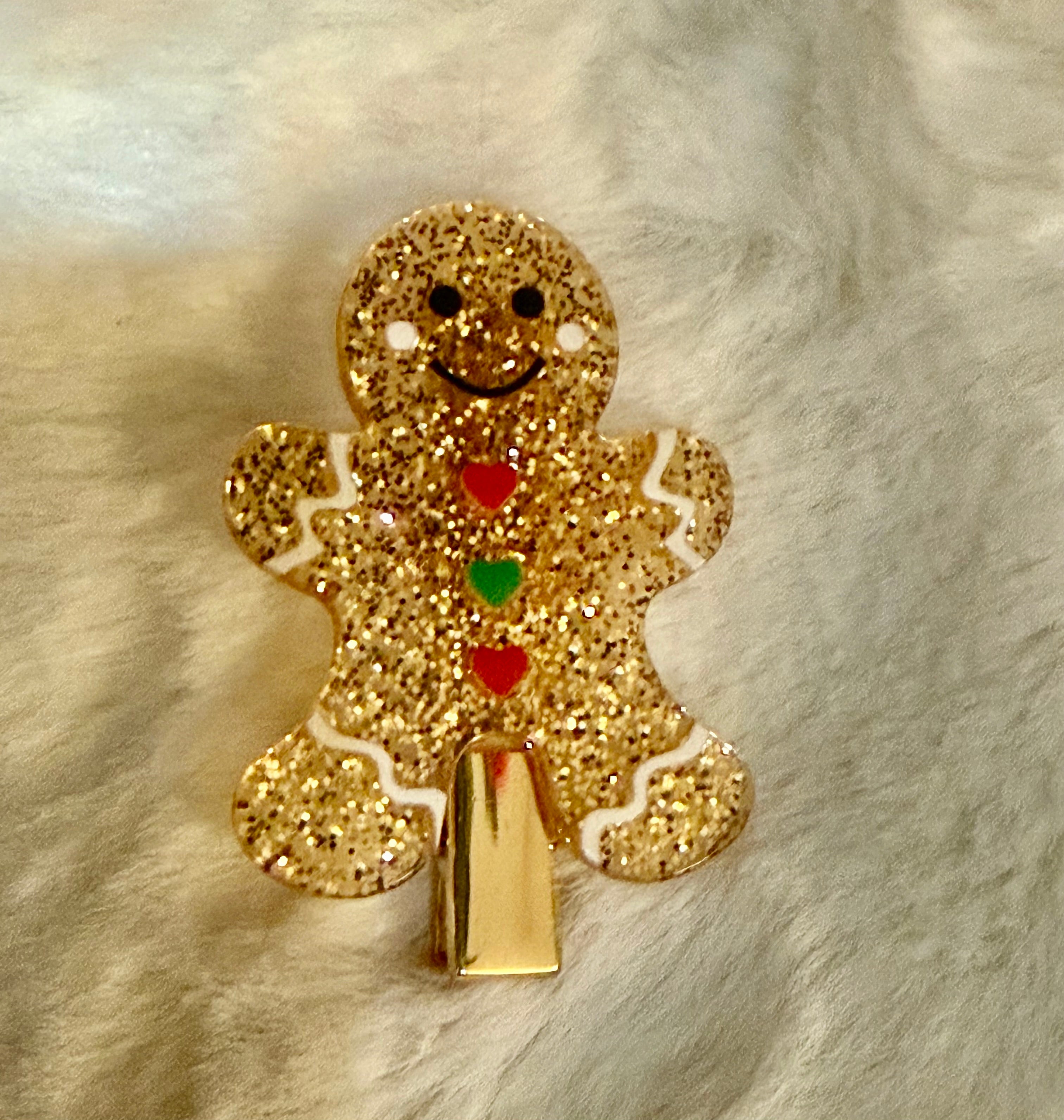 ✨ Gingerbread Glam Hair Clip