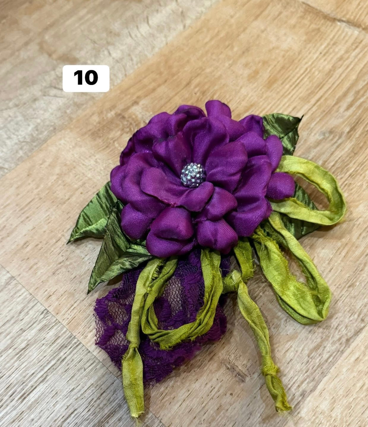 Royal Amethyst Bloom Brooch