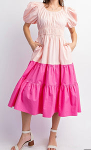 Blush & Fuchsia Reverie Dress