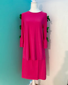 Fuchsia Grace Bow Top