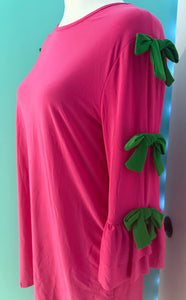 Fuchsia Grace Bow Top