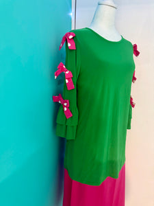Dotty Bow Sleeve Top