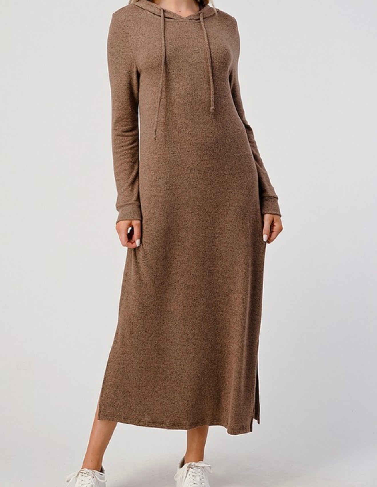 lounge brown dress BROWN LOUNGE SLIP DRESS main image 0