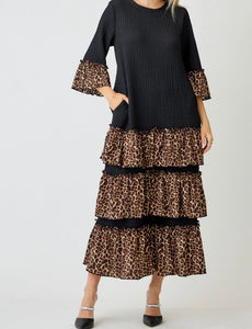 Leopard Luxe Flow Dress * Reg & Curvy