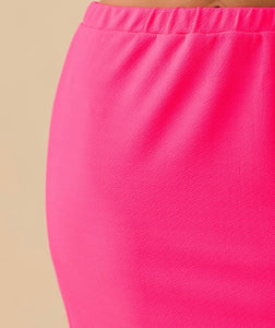 Brightly Colored In Neon Fuchsia Skirt - Reg & Curvy