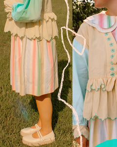 So Much Grace Bow Top in Yellow/Mint