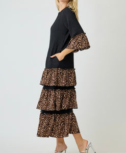 Leopard Luxe Flow Dress * Reg & Curvy