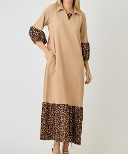 Leopard Latte Luxe Dress