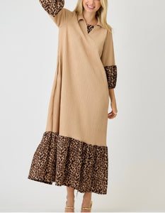 Leopard Latte Luxe Dress