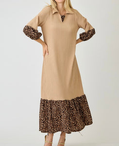 Leopard Latte Luxe Dress