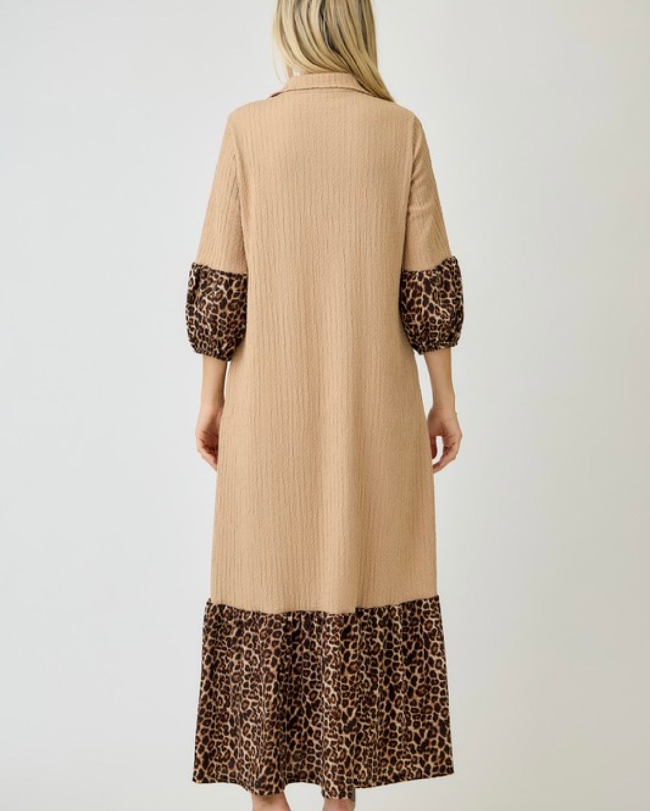 Leopard Latte Luxe Dress