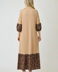 Leopard Latte Luxe Dress