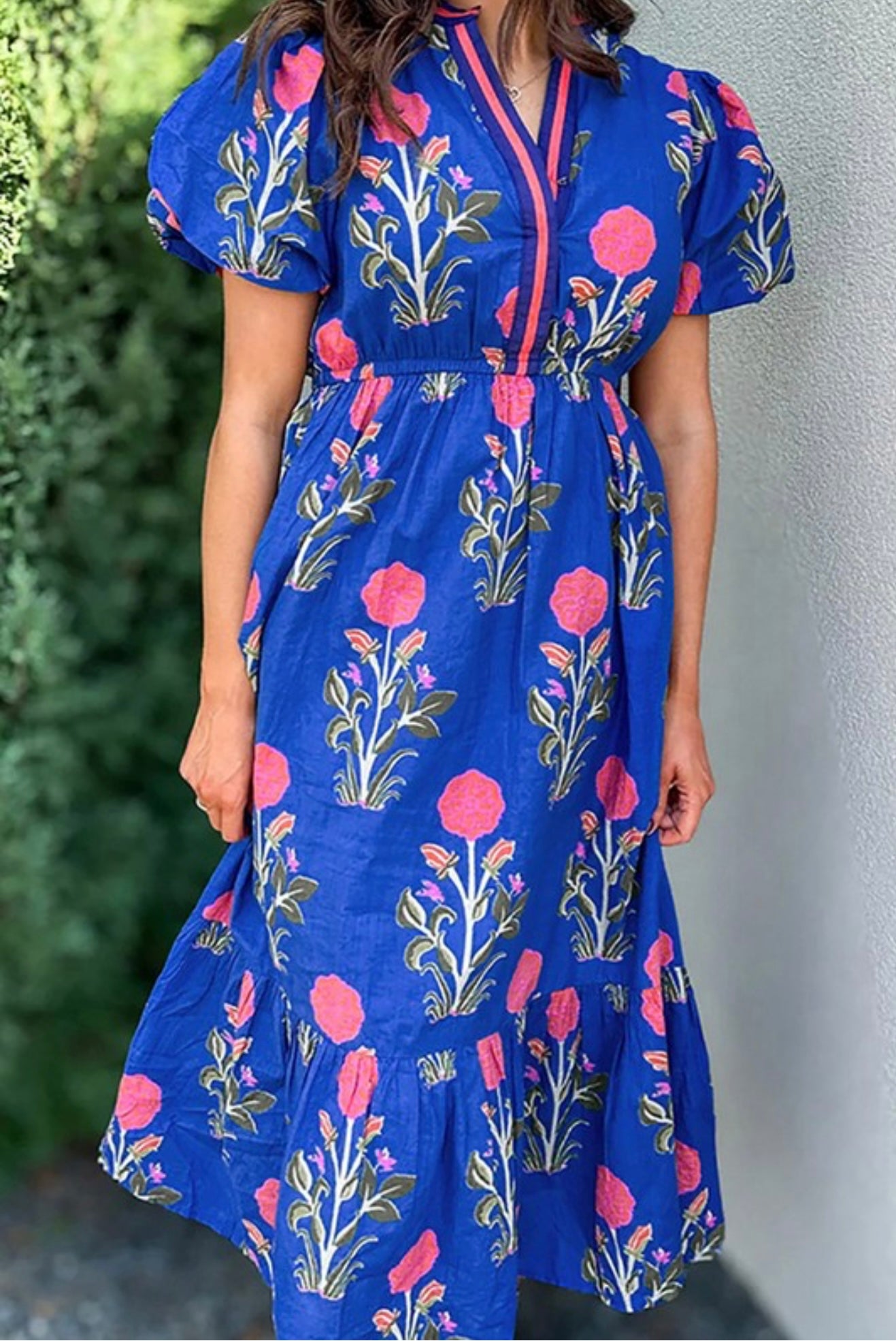 Botanical Bloom Midi Dress* Preorder* ETA 7/14 days