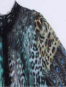 Safari Ruffles Animal Print Dress **Preorder - ETA 6/3