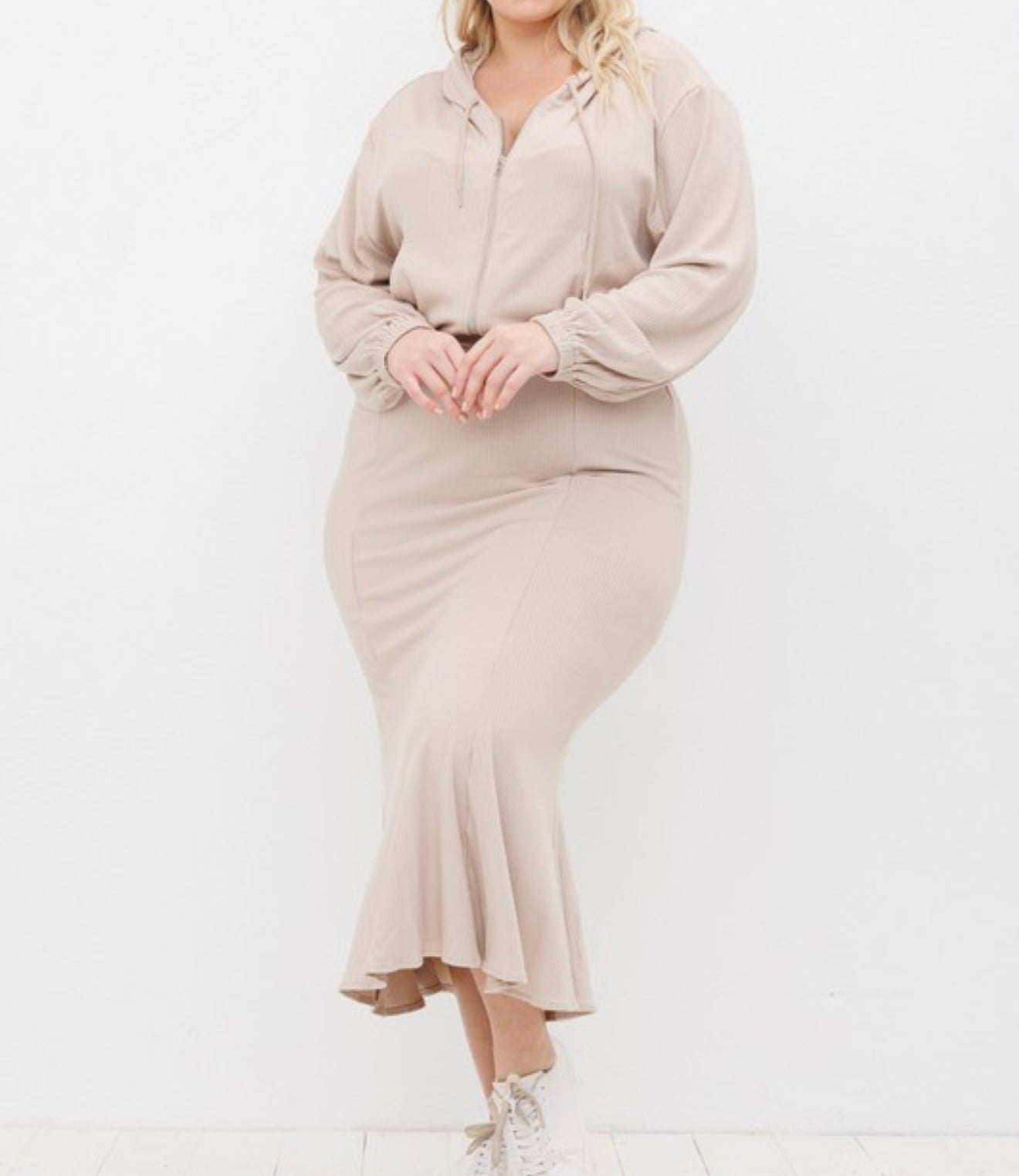 white knitted off shoulder dress Snowfall Sweater Dress by Illa Illa – Effortless Winter Elegance IVORY / L