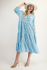 Wear Me For Easter In Light Blue Florals ** Size S - XL- In Stock