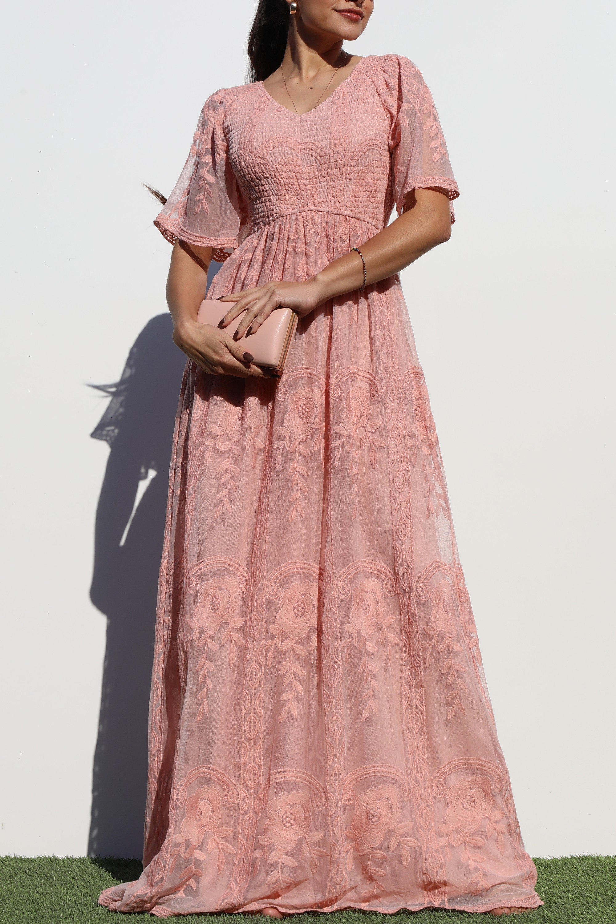 She Is Clothed In Pink Lace - In Stock!