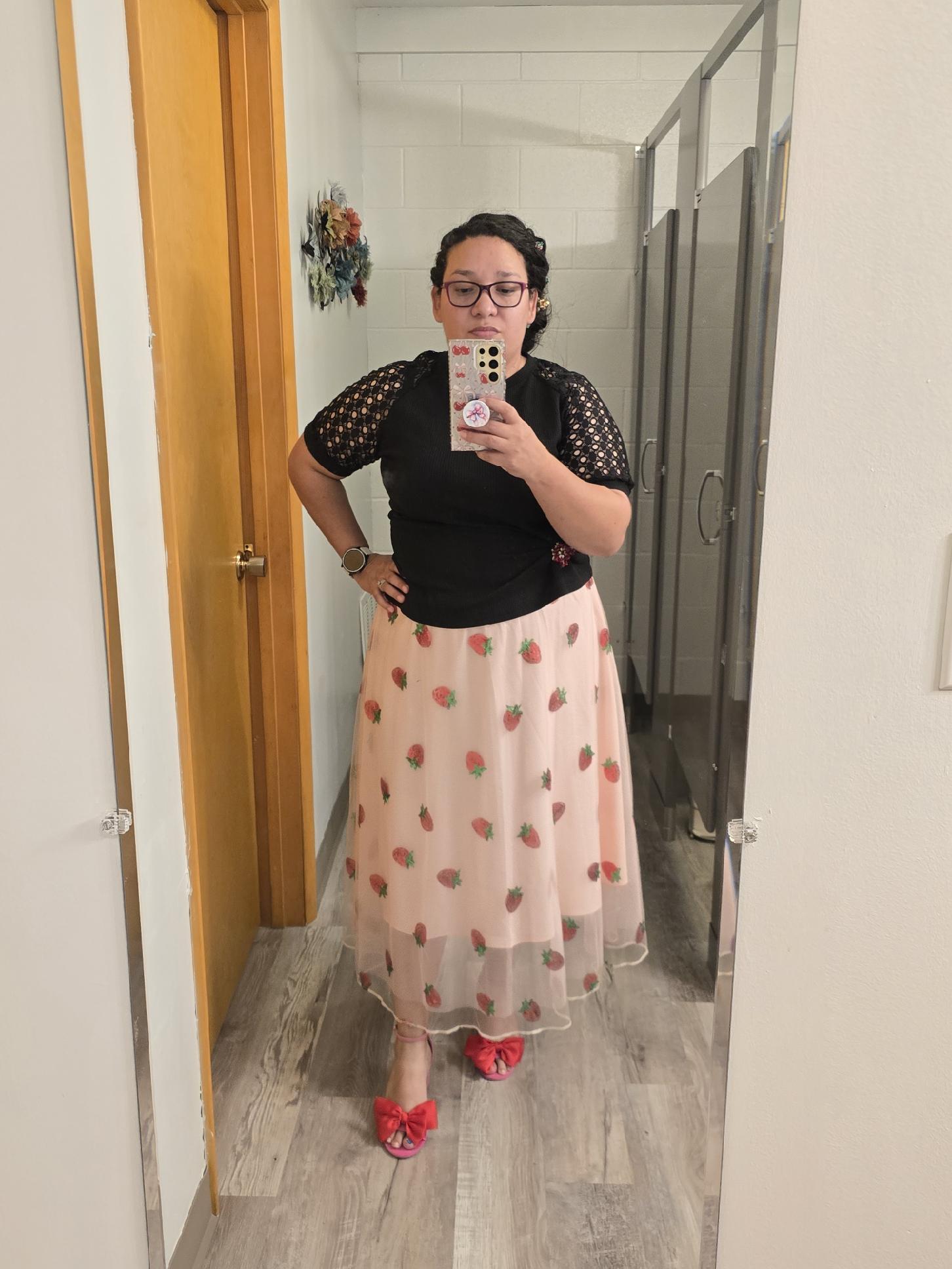 Berry Bliss Mesh Skirt – Pink or Black
