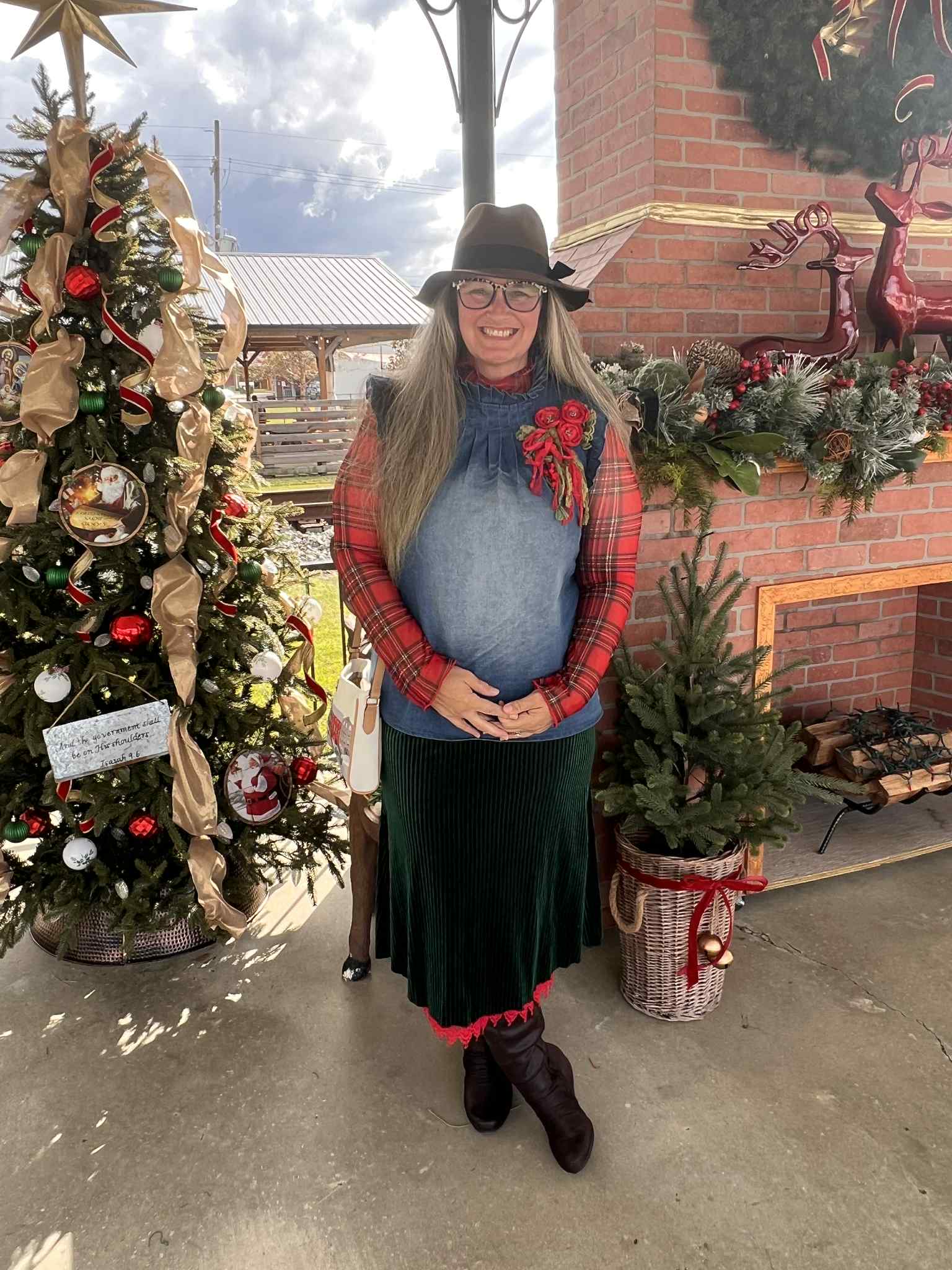 Merry & Mesh Plaid Top🎄🎄S - 3X