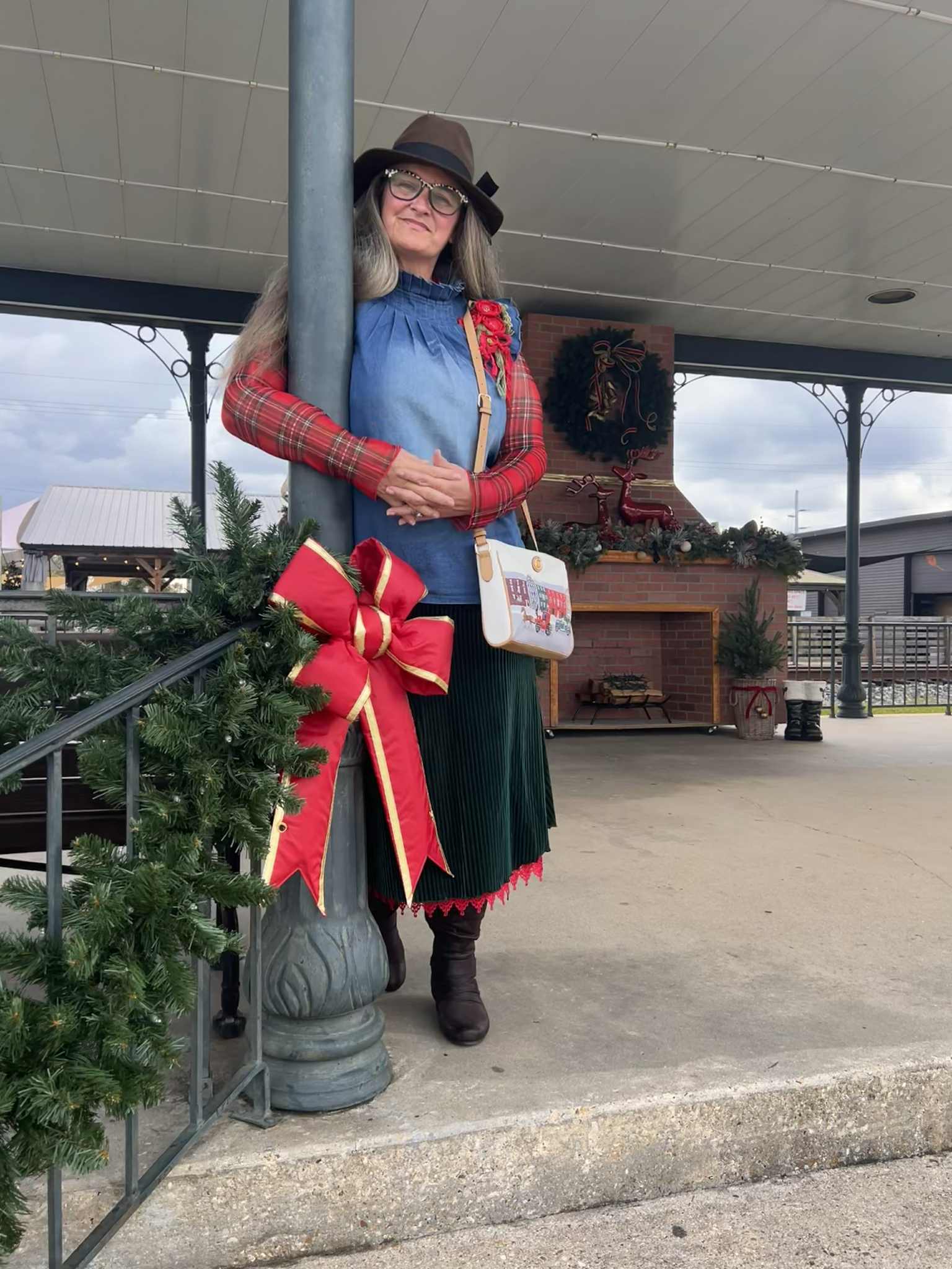 Merry & Mesh Plaid Top🎄🎄S - 3X