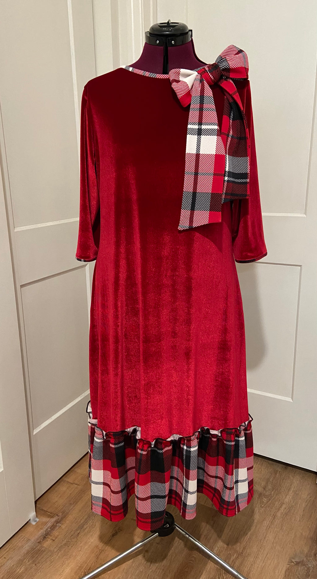 Holiday Elegance in Red Velvet - Blessed To Bless Boutique