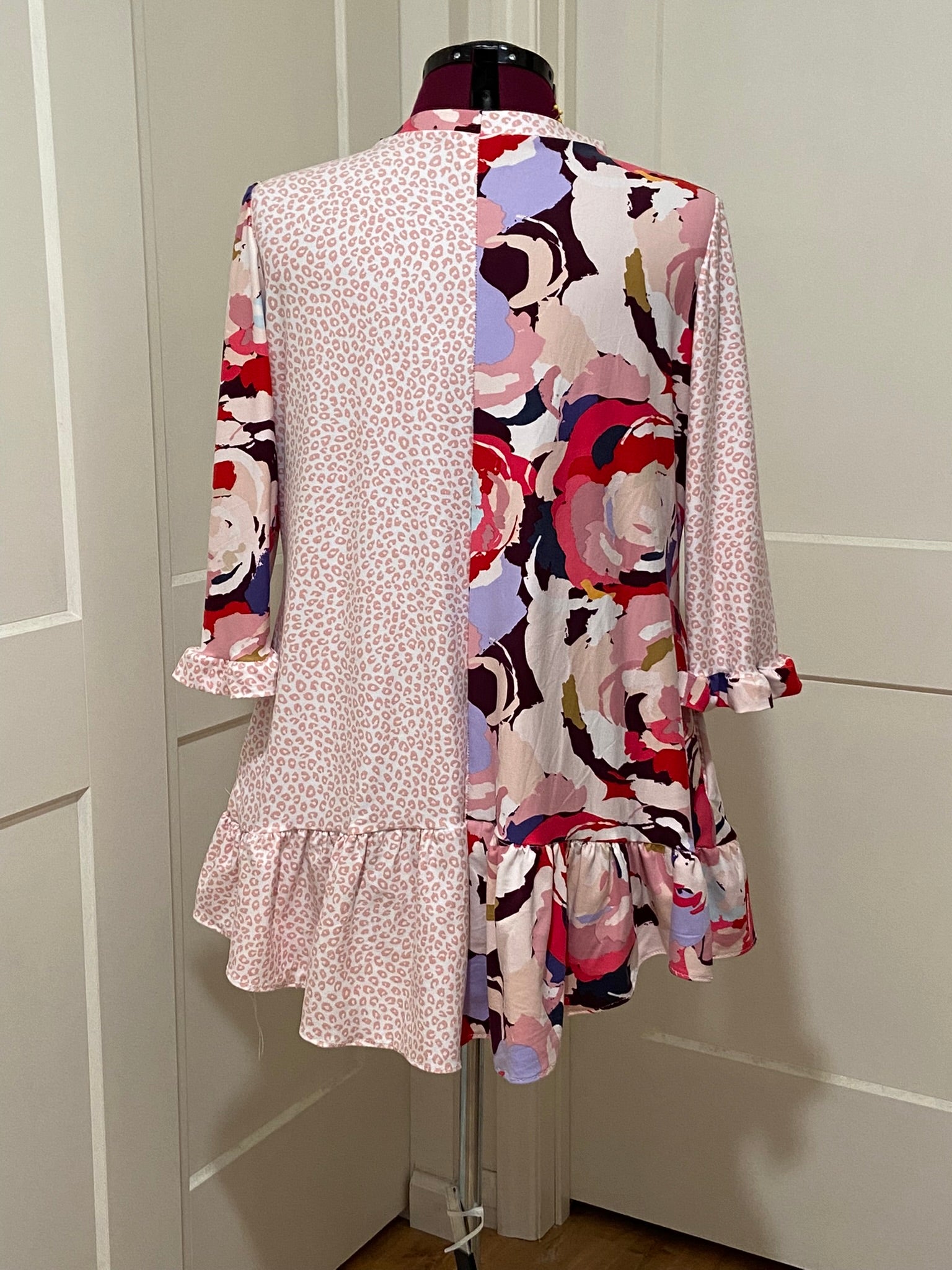 Pink Leopard & Floral Tunic Top - Blessed To Bless Boutique