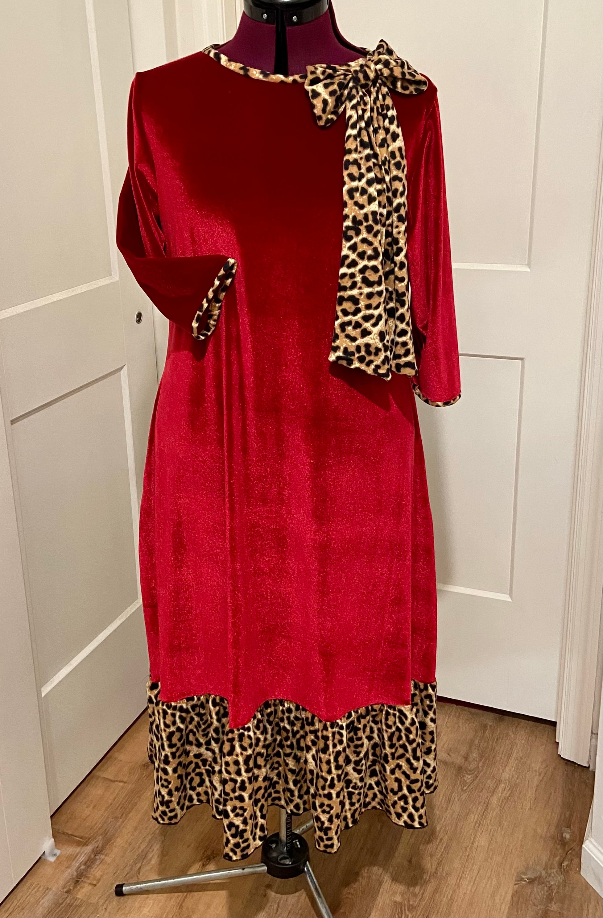 Red Velvet December Dress - Blessed To Bless Boutique