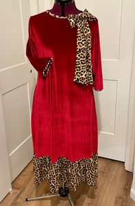 Red Velvet December Dress - Blessed To Bless Boutique